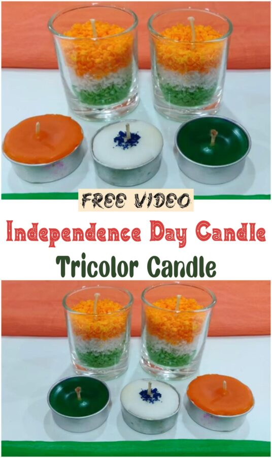 Independence Day Candle Tricolor Candle 