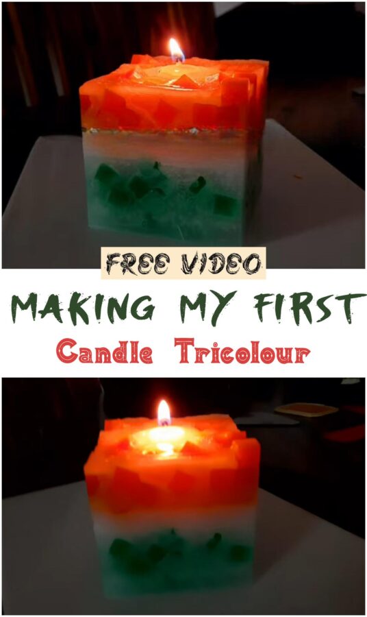 Independence Day Theme Candle DIY