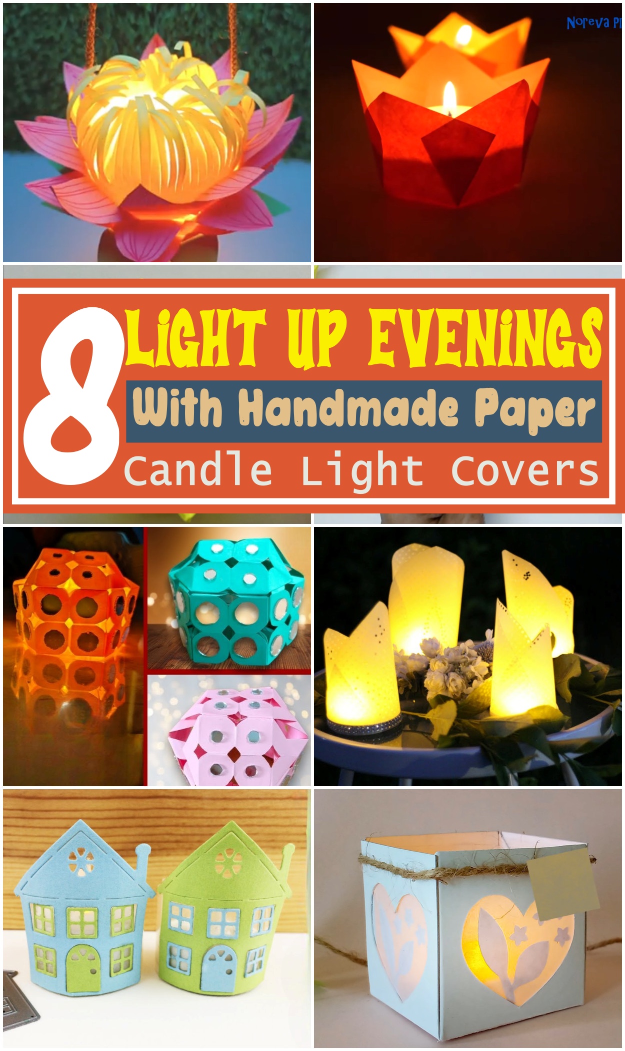 Light Up Evenings With Handmade Paper Candle Light Covers