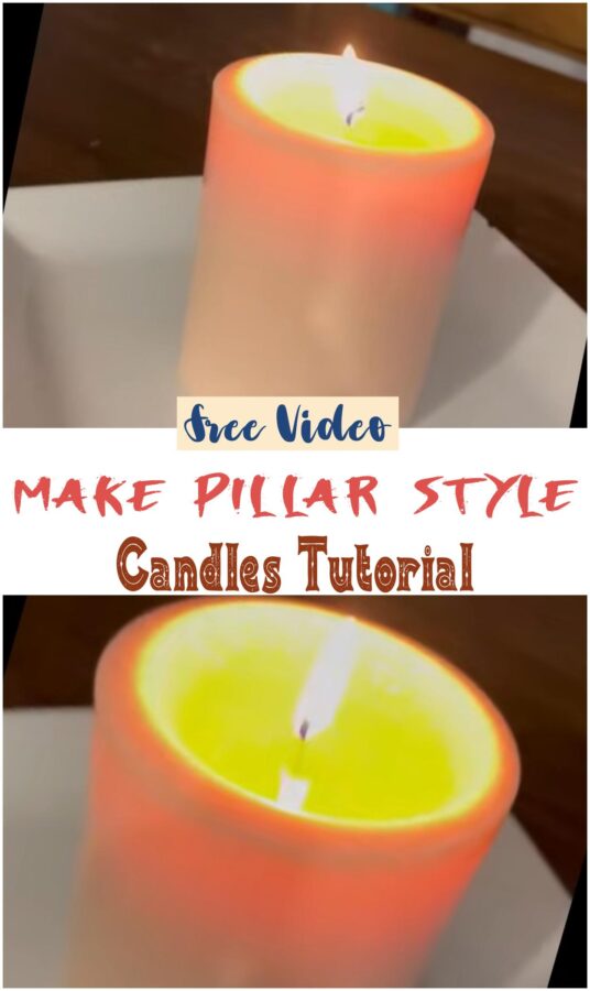 Make Pillar Style Candles Tutorial