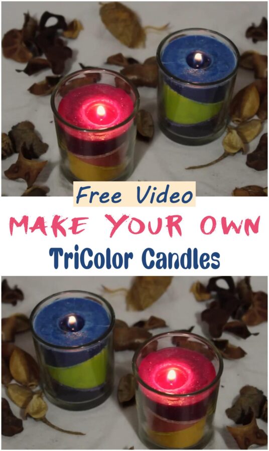 Make Your Own TriColor Candles