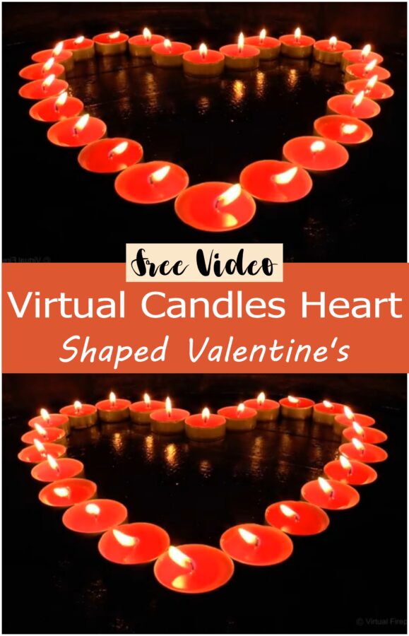 Virtual Candles Heart Shaped Valentine's