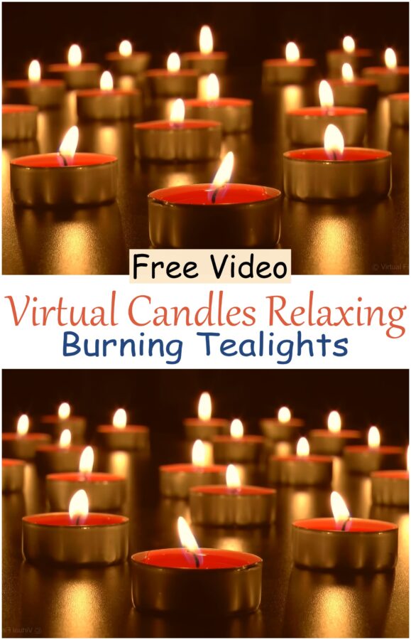 Virtual Candles Relaxing Burning Tealights