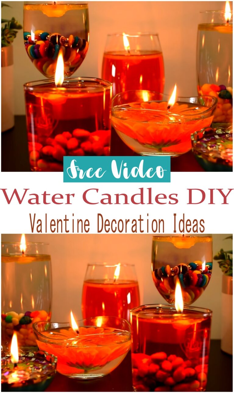 Water Candles DIY Valentine Decoration Ideas