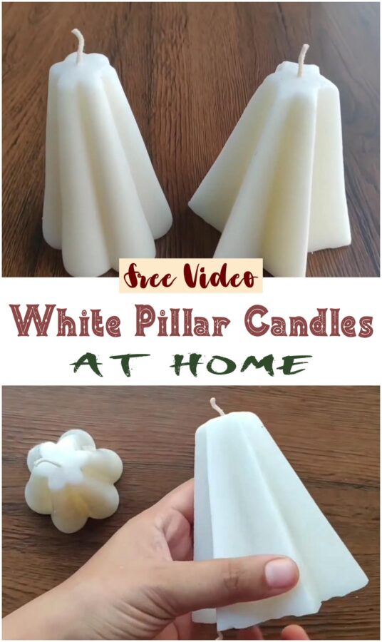 White Pillar Candles At Home