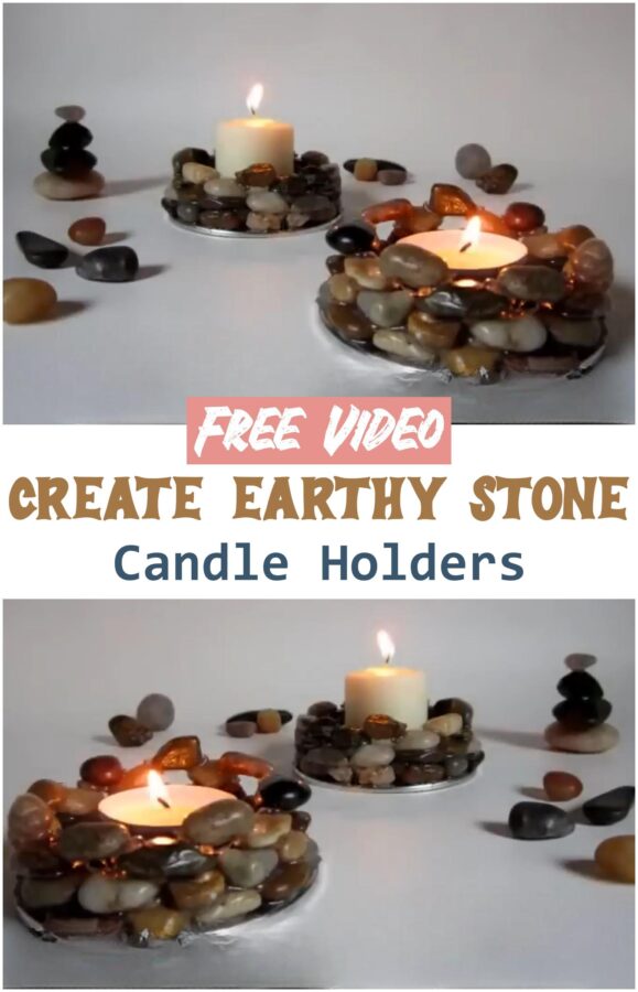 Create Earthy Stone Candle Holders