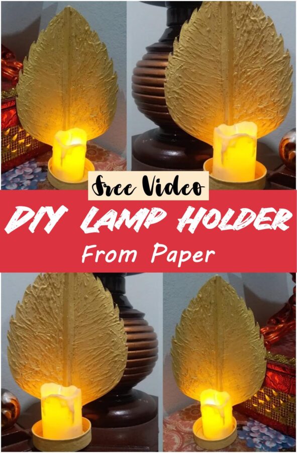 DIY Lamp Holder From Paper