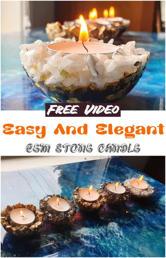 Easy And Elegant Gem Stone Candle