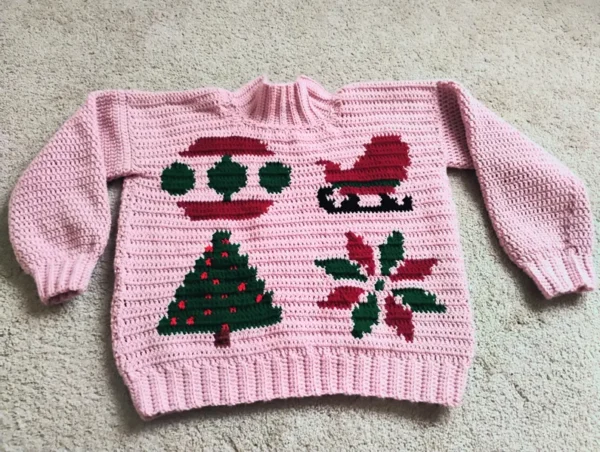 Festive Free Crochet Christmas Sweater Free Patterns Tutorial