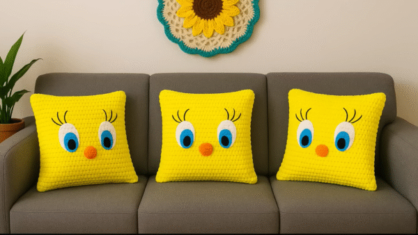 Crochet Cartoon Pillow Pattern