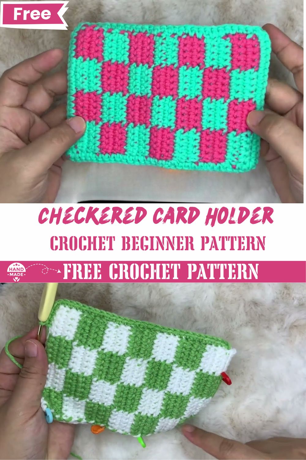 Crochet Checkered Wallet Patterns
