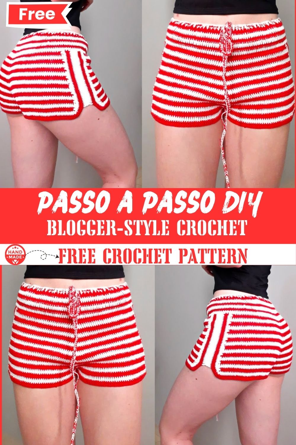 Blogger-Style Crochet Shorts – Passo a Passo DIY