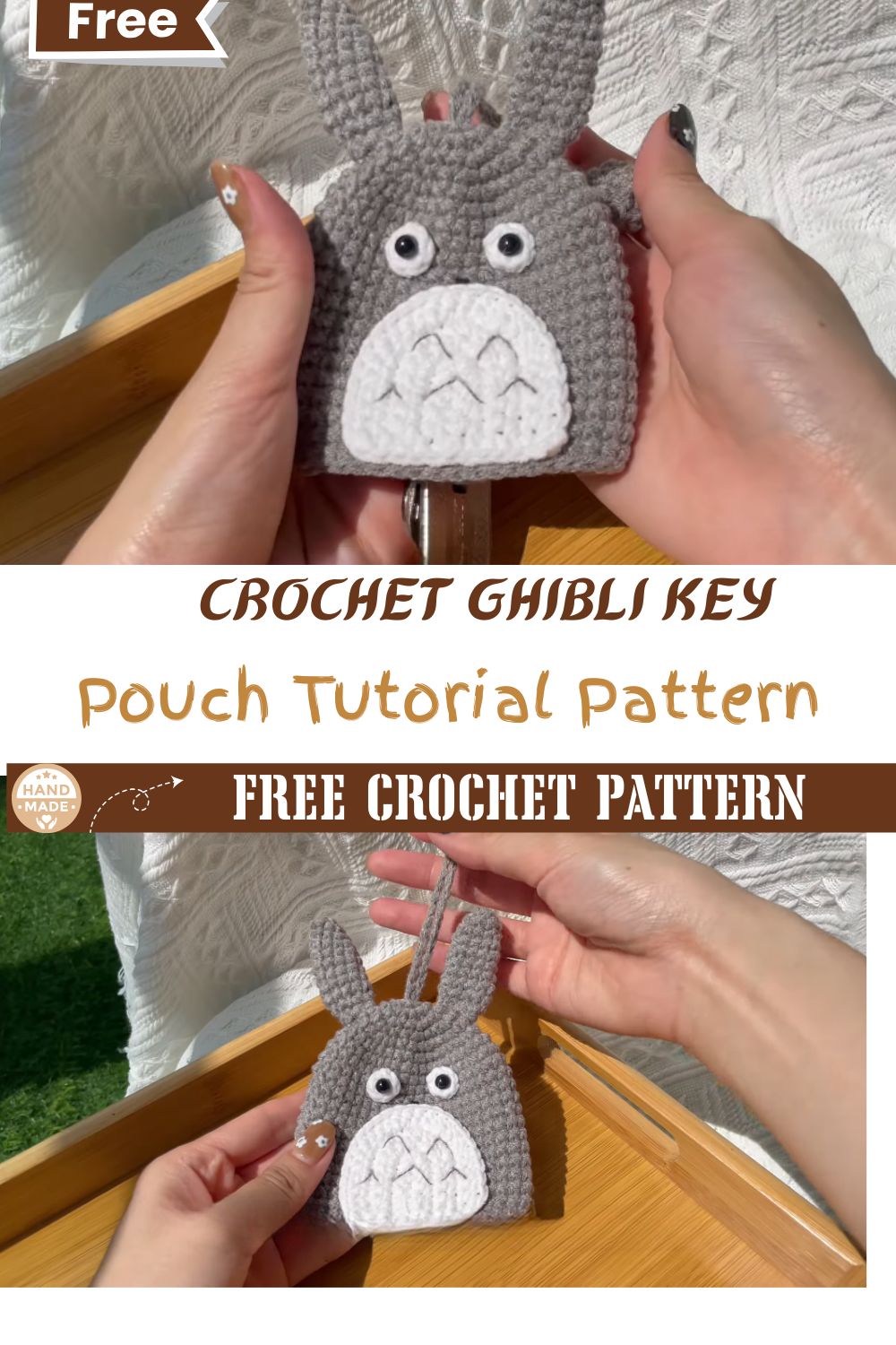Crochet Ghibli Key Pouch Tutorial Free Pattern Guide