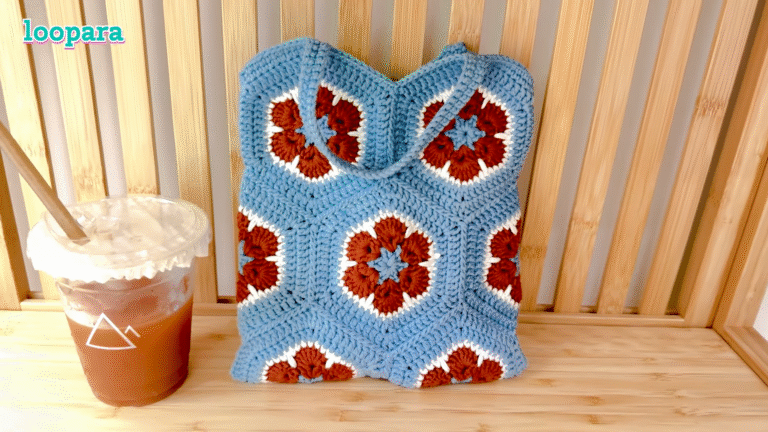 Free Crochet Pattern Hexagon Granny Square Ba