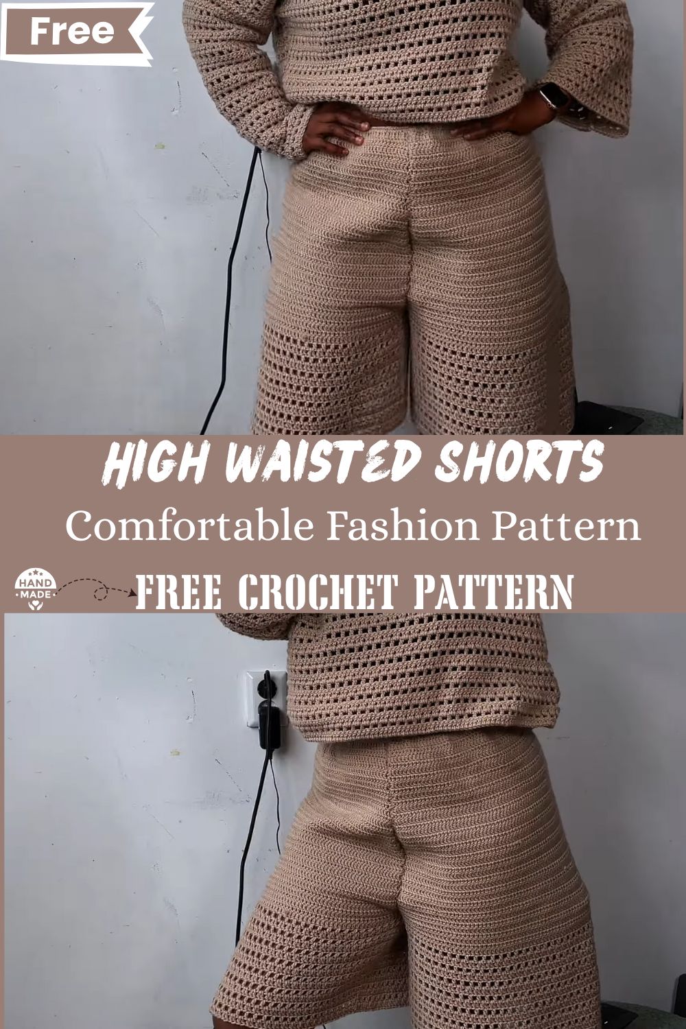 Crochet High Waisted Shorts – Comfortable Fashion Pattern