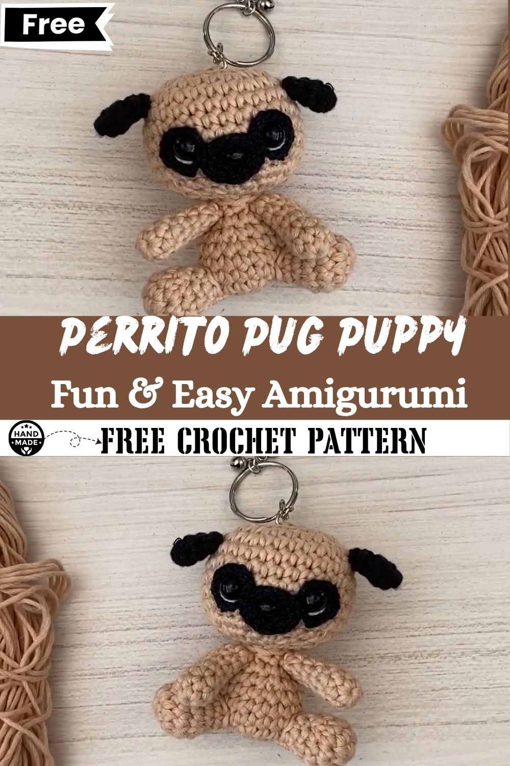 Crochet Perrito Pug Puppy Fun & Easy Amigurumi Guide