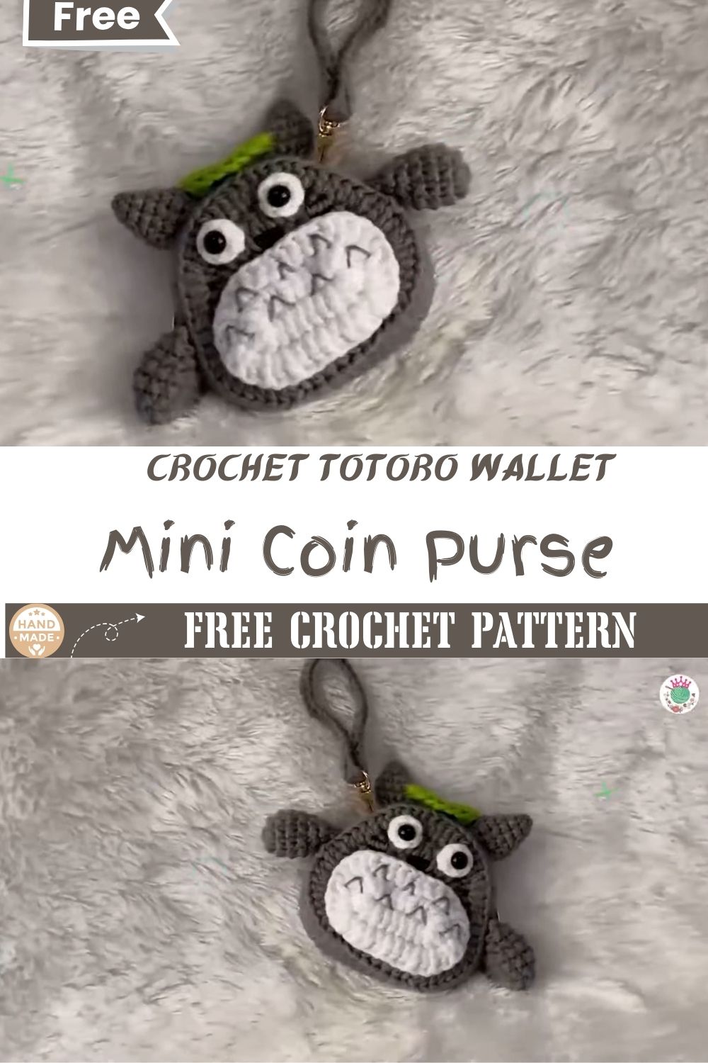Crochet Totoro Wallet & Mini Coin Purse Step-by-Step Guide