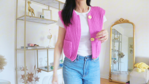 Trendy Crochet Sweater Vest Patterns in Two Colours Patterns Collection