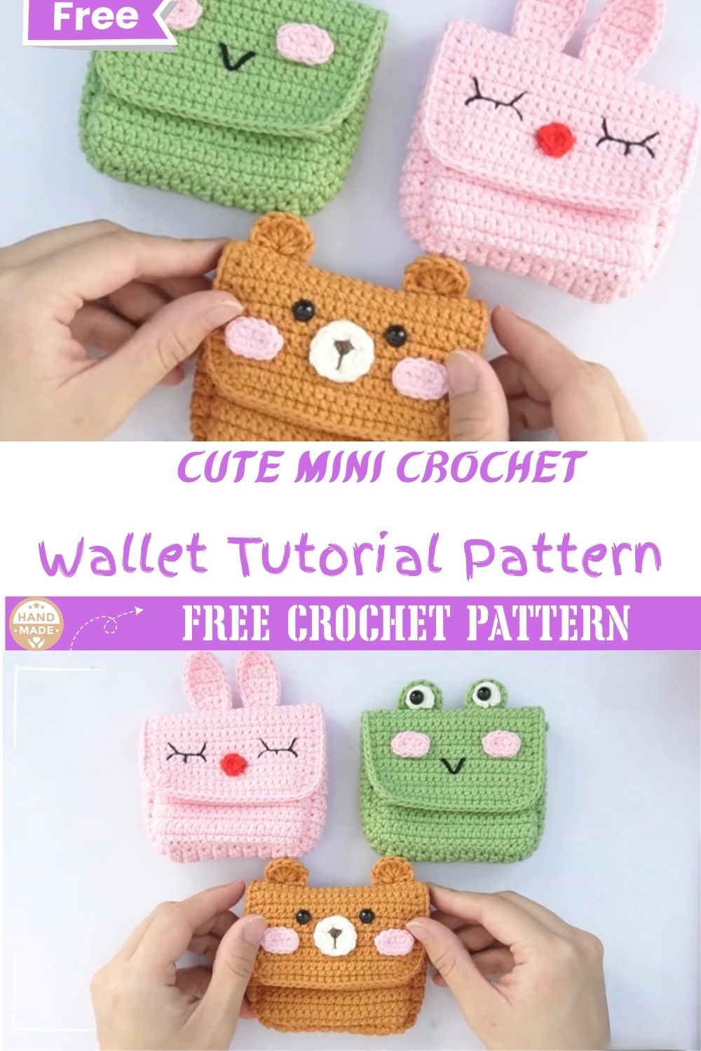 Cute Mini Crochet Wallet Tutorial Easy DIY Pouch Pattern