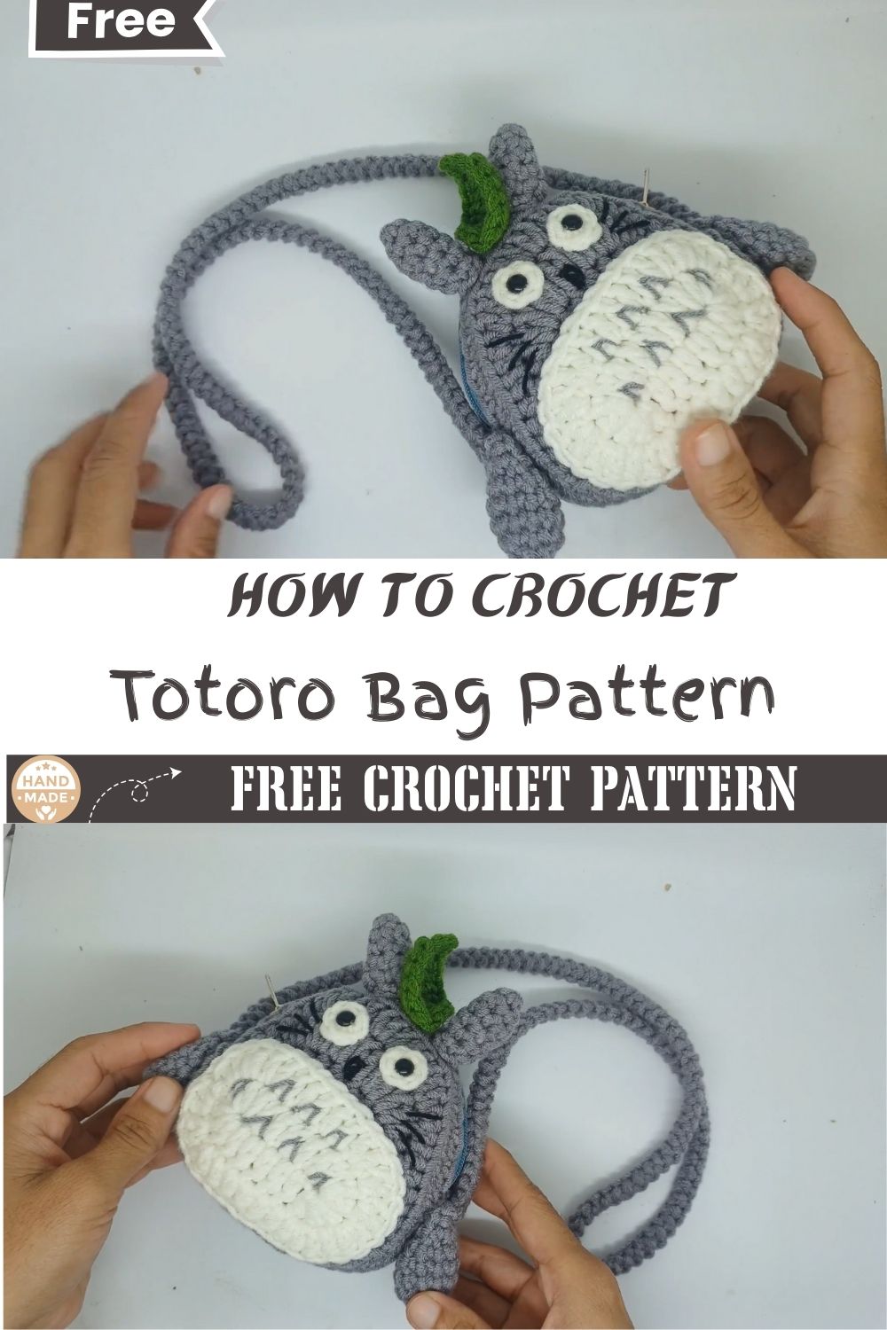 How to Crochet a Totoro Bag Free Tutorial & Pattern