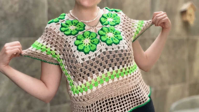 Crochet Shirt Tops Pattern for Beginners Perfect Color Schemes