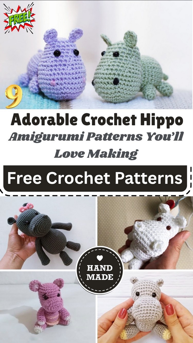 Adorable Crochet Hippo Amigurumi Patterns You’ll Love Making