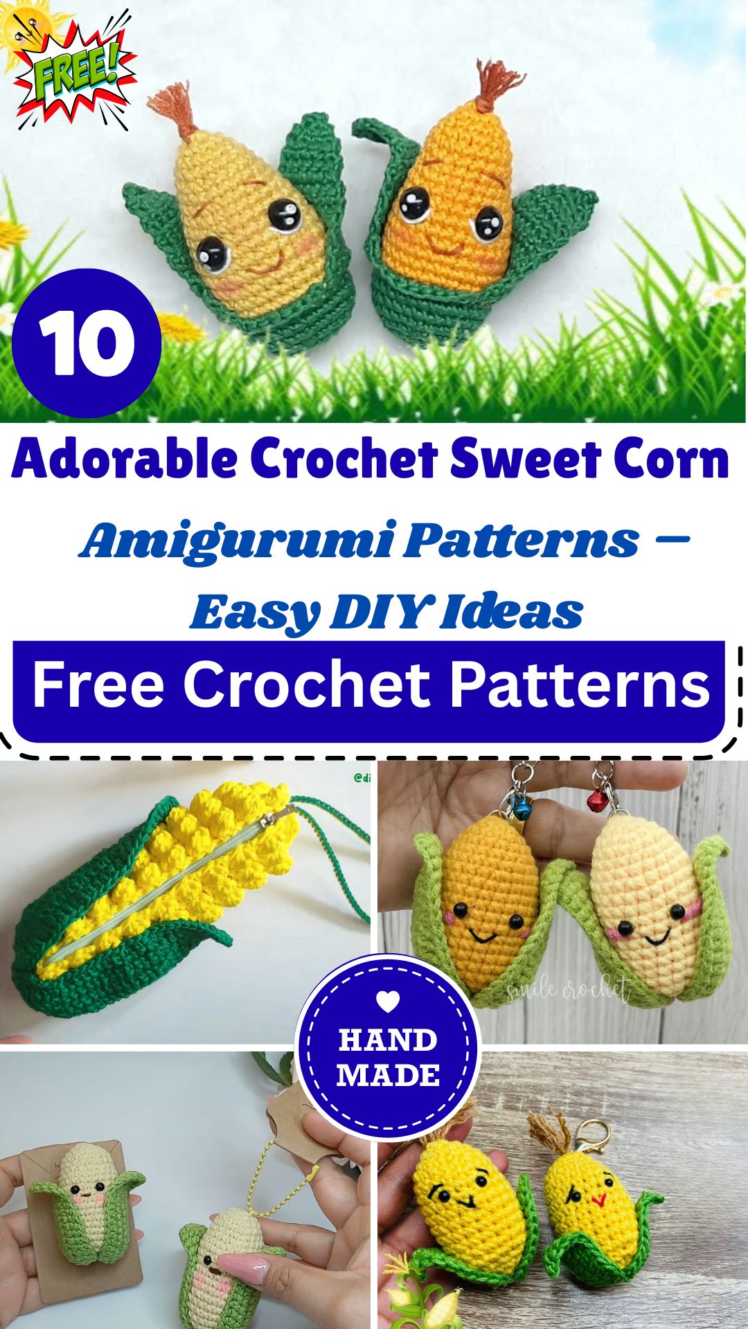 Sweetcorn Pattern Crochet Sweet Corn Amigurumi Patterns