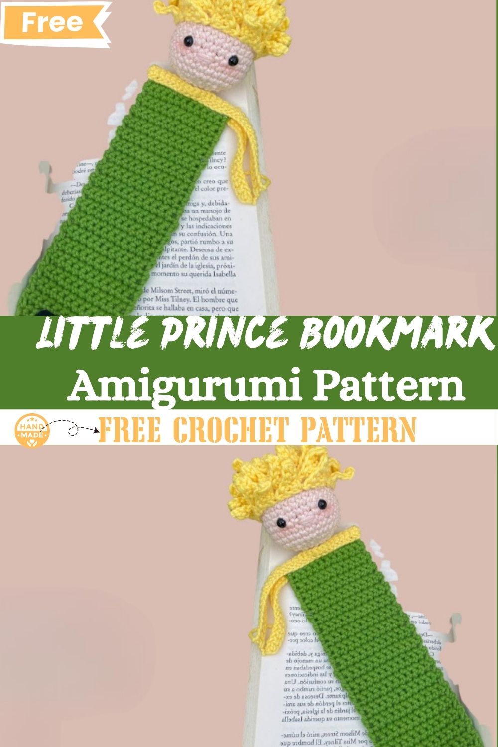 Amigurumi Little Prince Bookmark – Crochet Pattern
