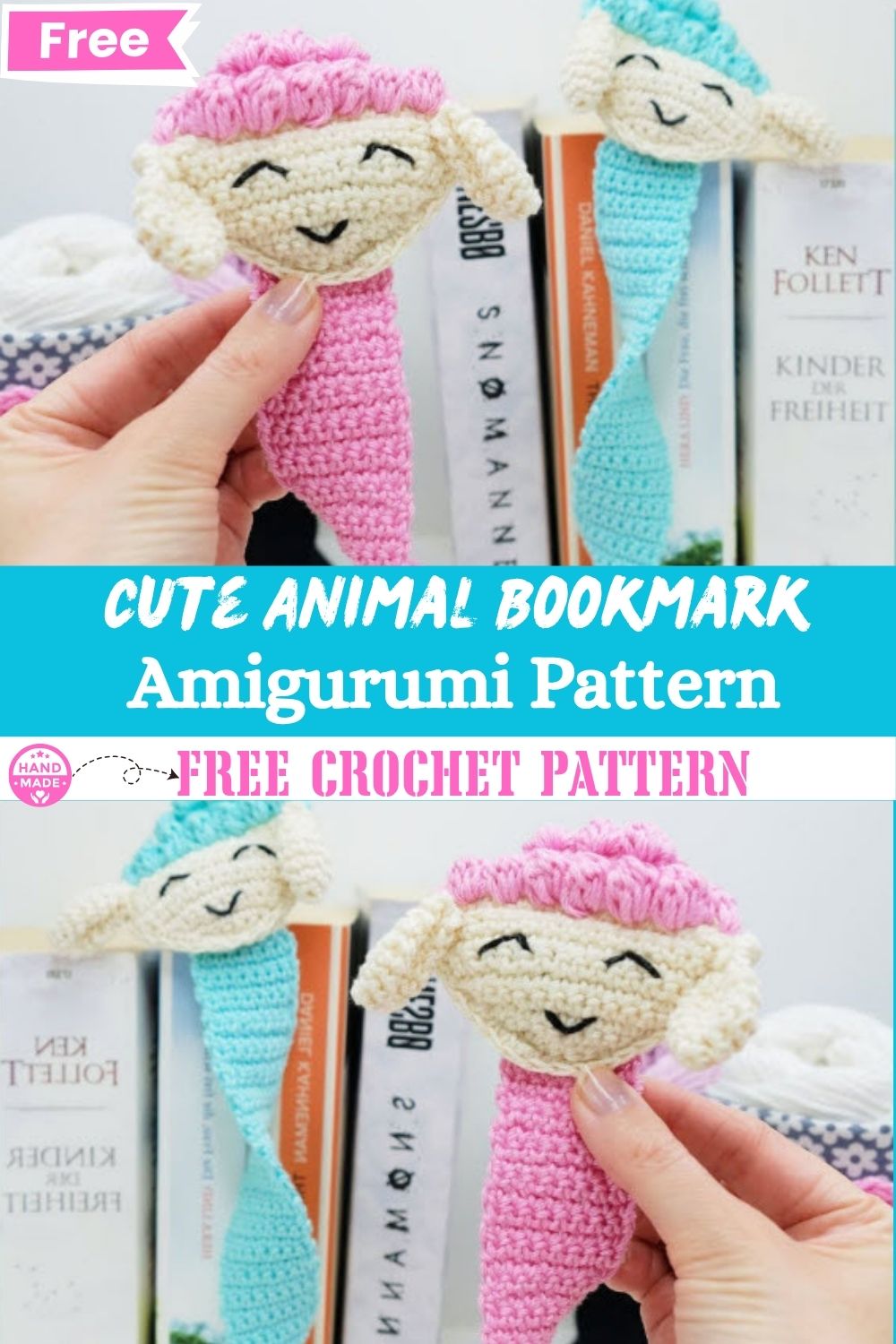 Crochet Cute Animal Bookmark Pattern – DIY Amigurumi