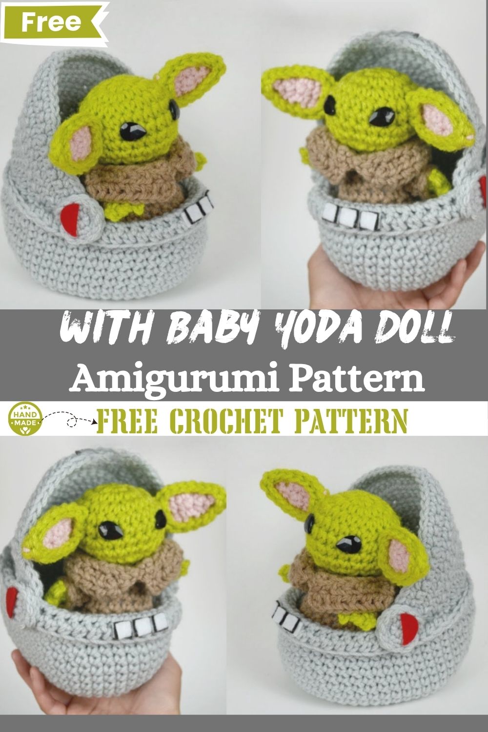 Crochet Space Pod with Baby Yoda Doll – Amigurumi Pattern
