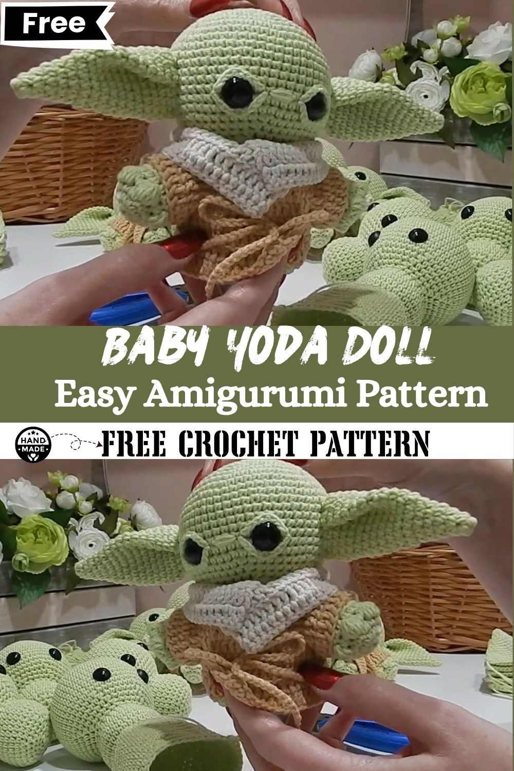 DIY Crochet Baby Yoda – Amigurumi Pattern for Beginners