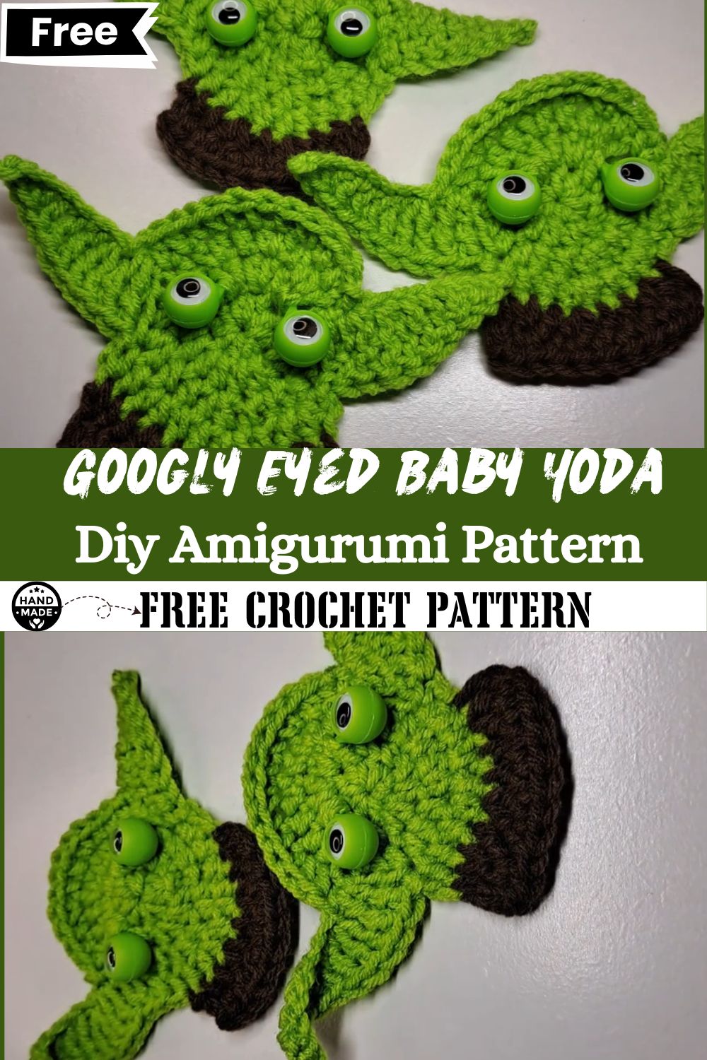 DIY Googly Eyed Baby Yoda – Crochet Amigurumi Pattern Download