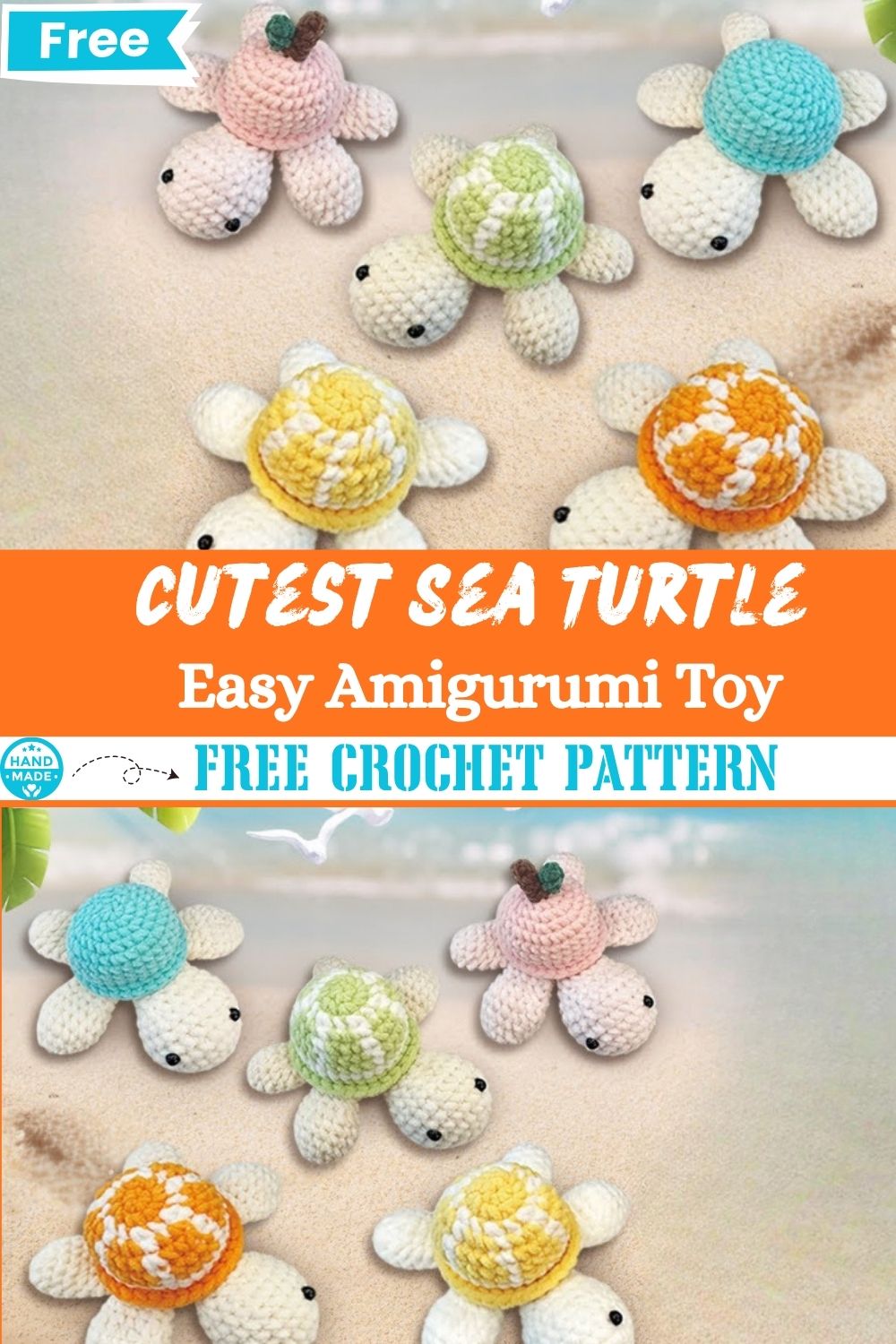 How to Crochet the Cutest Sea Turtle Easy Amigurumi Toy
