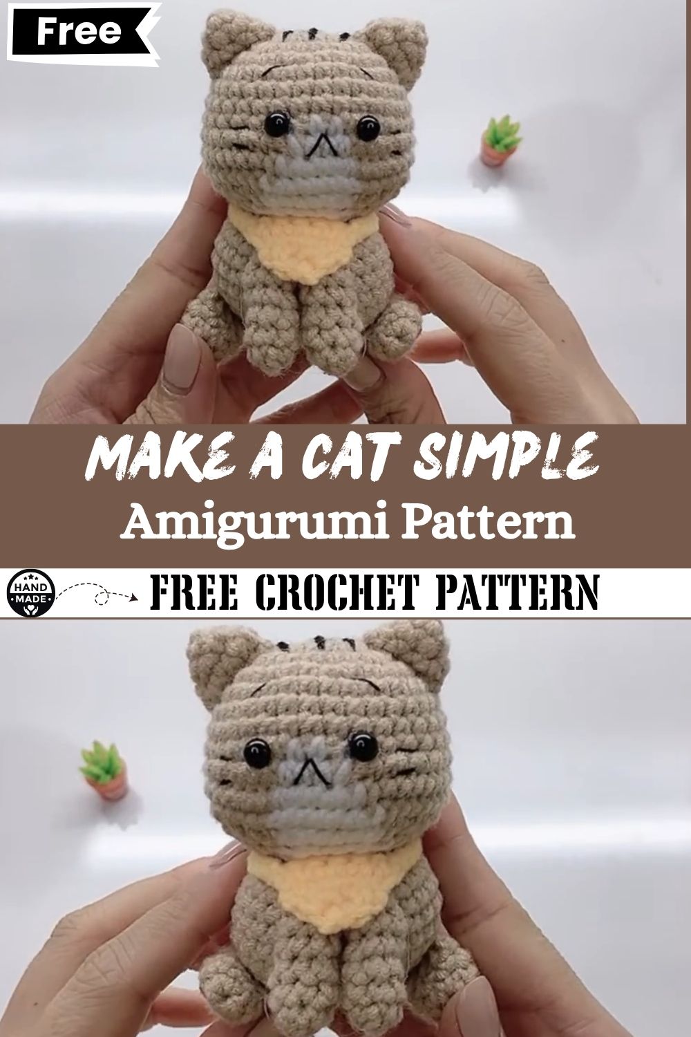 How to Make a Crochet Cat Simple Amigurumi Pattern