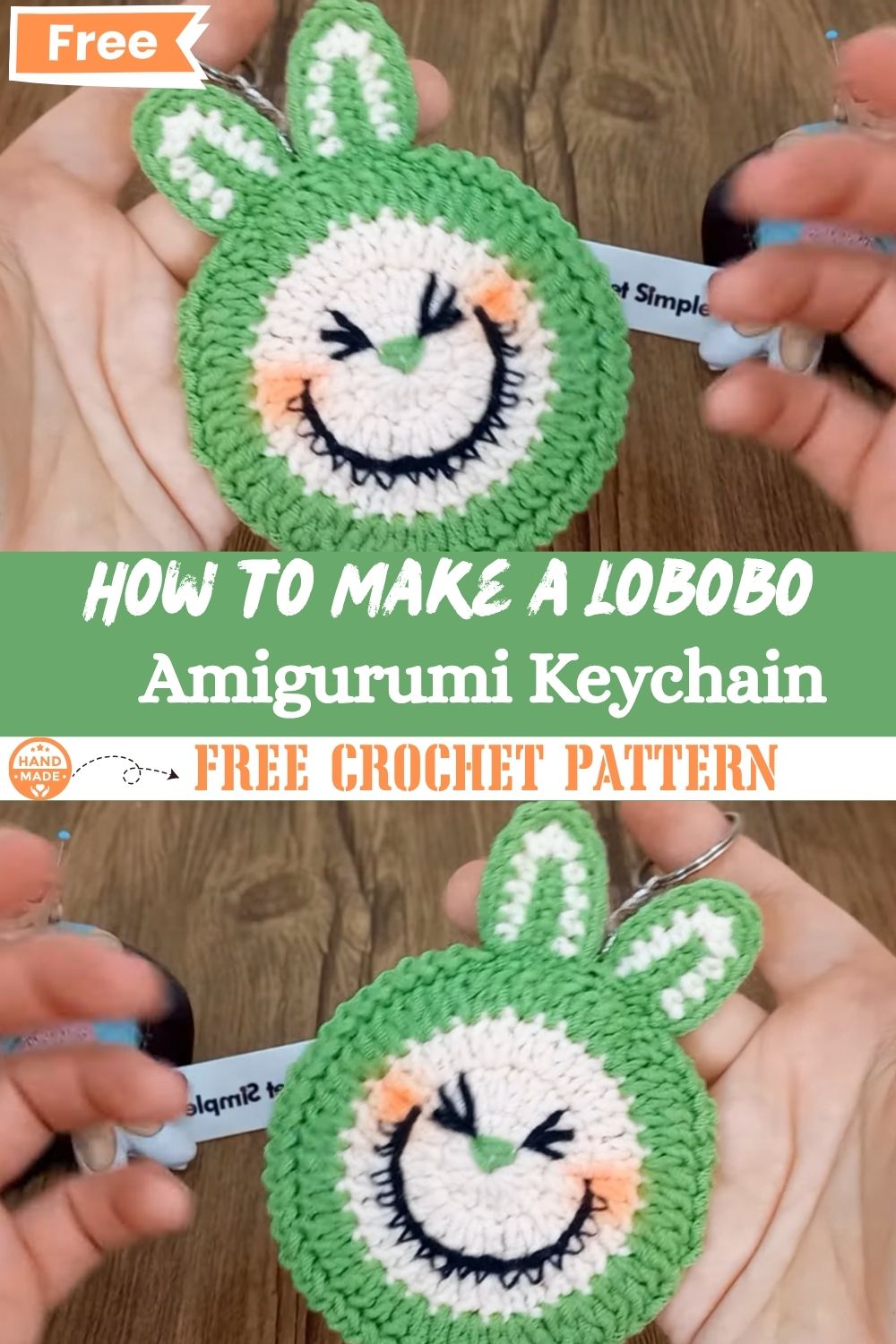 How to Make a Lobobo Crochet Plush Simple Amigurumi Keychain