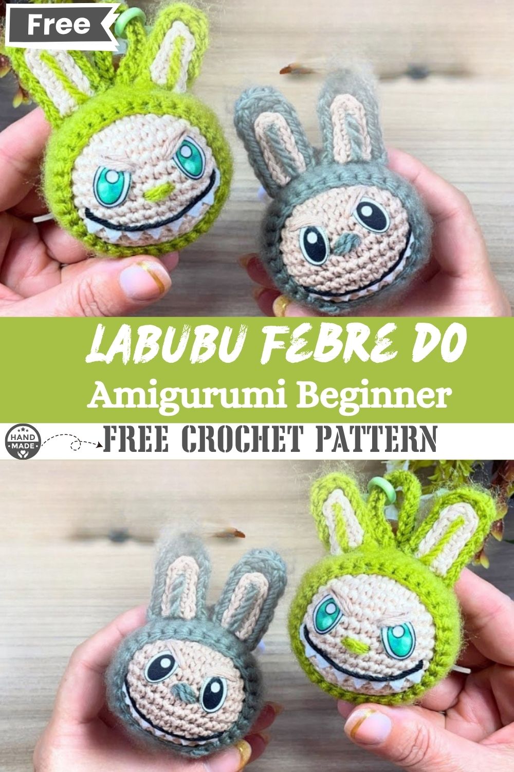 LABUBU Febre do Momento Easy Amigurumi Pattern Beginners