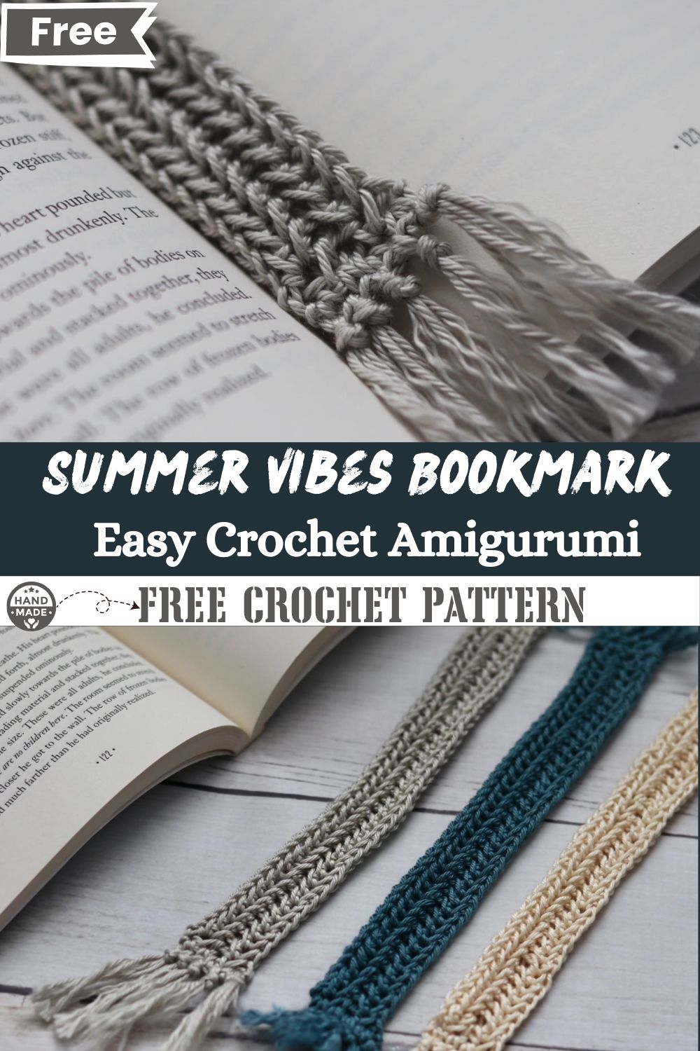 Summer Vibes Crochet Bookmark – Easy Amigurumi DIY Gift Idea