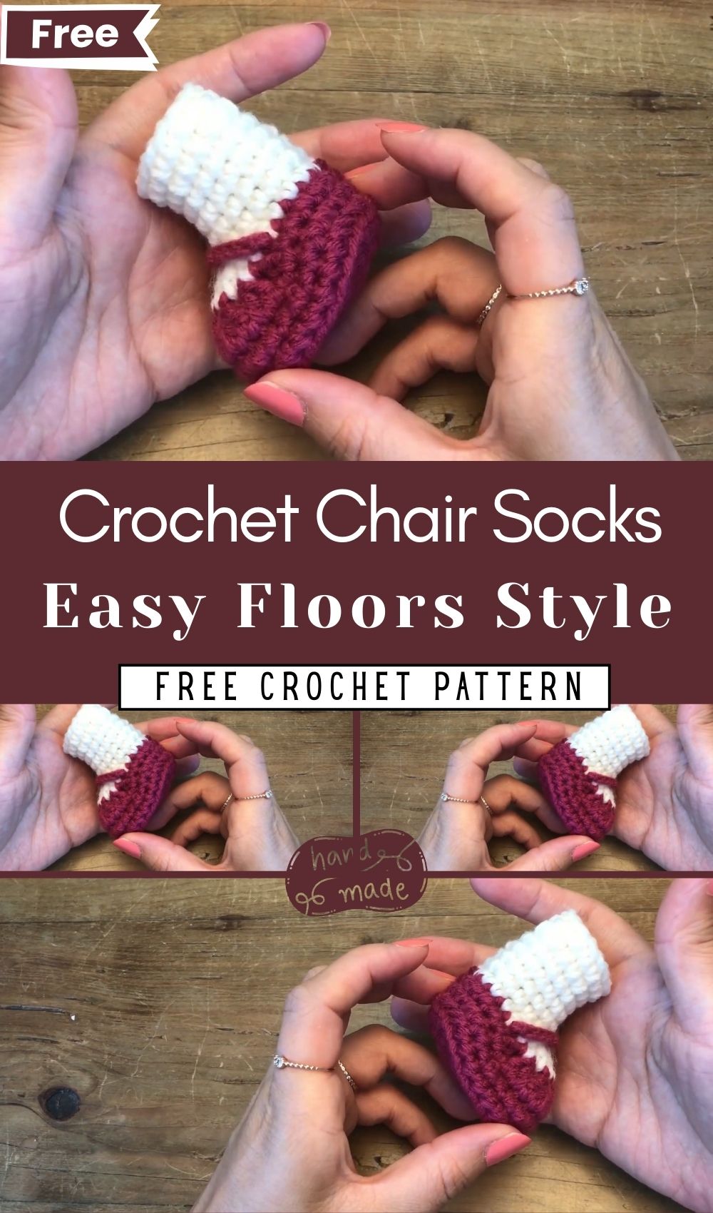 Easy Crochet Chair Socks Floors Style Protect Pattern