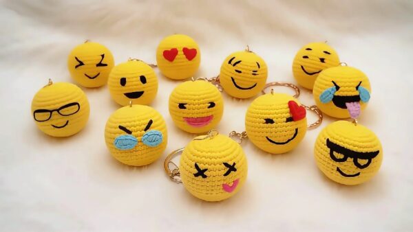 Crochet Emoji Fidget Toy Patterns Stress-Relief Gifts for Emoji Lovers