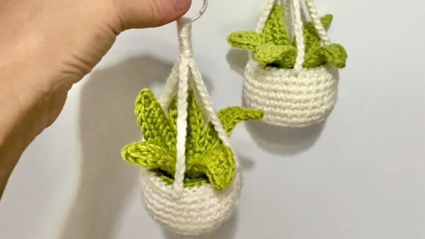 Crochet Hanging Plant Amigurumi Pattern for Home Decor