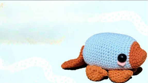 Whimsical Crochet Platypus Waterdweller Amigurumi Pattern Toy