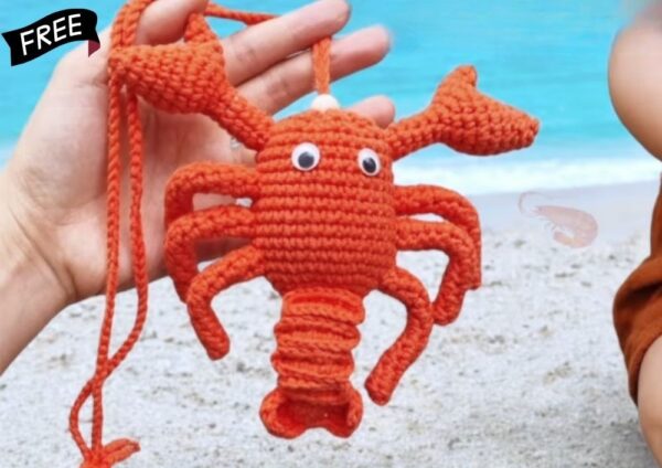 Adorable-Crochet-Shrimp-Tote-Seafood-Bag-Amigurumi-Pattern