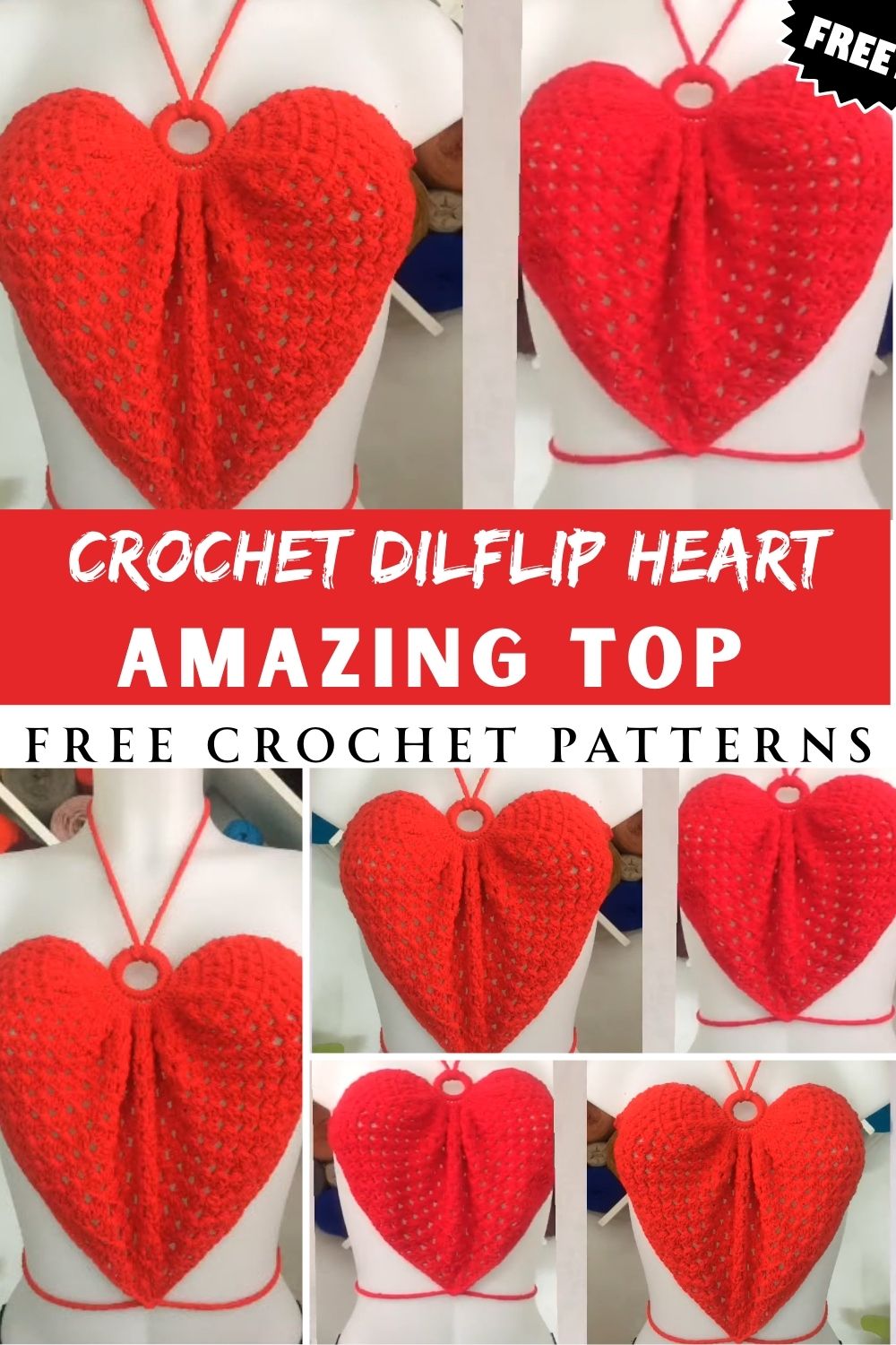 Amazing Crochet DilFlip Heart Top Pattern