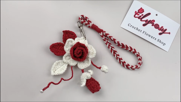 Energetic Crochet Barbie Rose Keychain Amigurumi Pattern