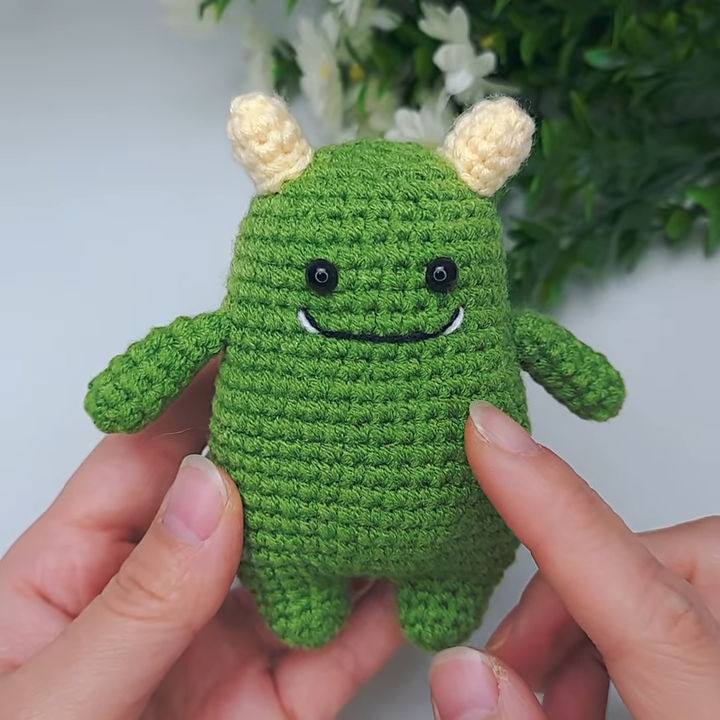 Inspiring Crochet Green Monster Amigurumi Dudu Pattern