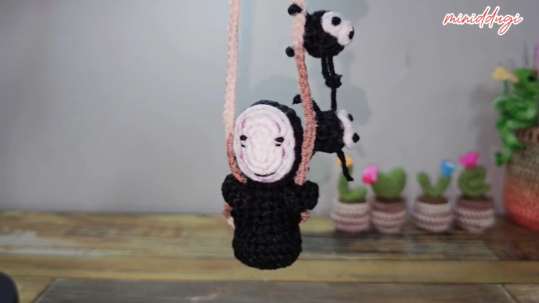 Graceful Crochet Kawaii Soot Sprite Car Charm Amigurumi Pattern