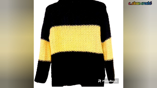 Crochet Sentro Hybrid Sweater Machine Knit Body Pattern