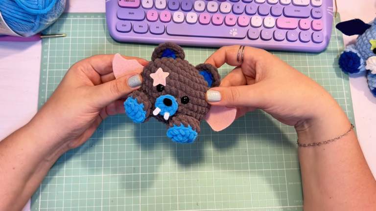 Refined Crochet Gothic Vampire Cape Keyring Amigurumi Pattern