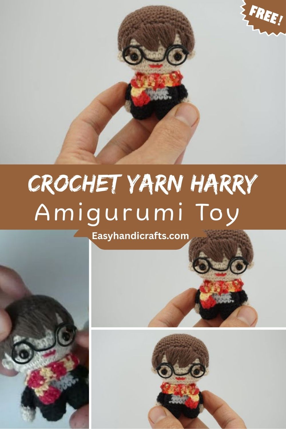 Wizard Crochet Yarn Harry Potter Amigurumi Pattern Toy