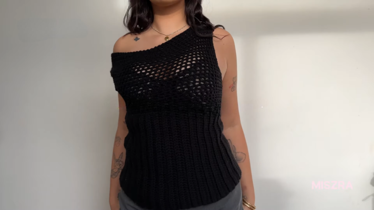 Inspiring Crochet Cool Girl Asymmetrical Top Pattern